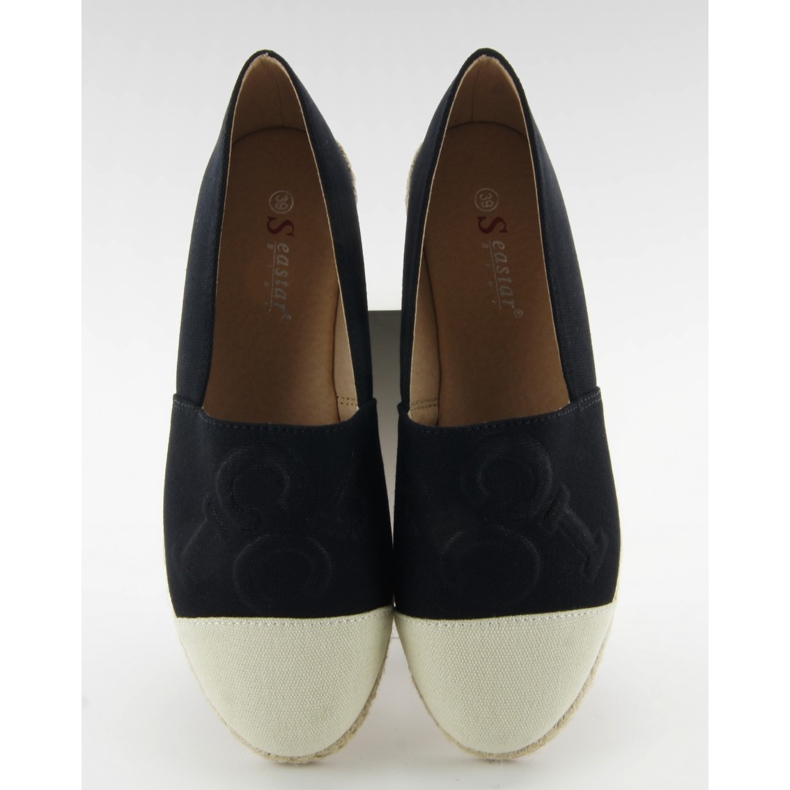 Esapdryle con letras negras en relieve T267 negro marrón 2