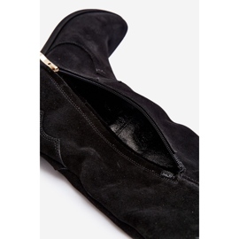 Zazoo 3427 Botas Cowboy Mujer Ante Negro 8