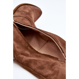Zazoo 3427 Botas Cowboy Mujer Ante, Marrón 2