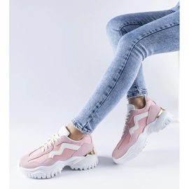 Zapatillas rosas con suela masiva de Gironic. rosado 1