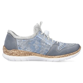 Zapatos mujer calados azul Rieker N4255-12 20