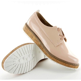Mocasines con interior de piel 7153 Rosa rosado 4