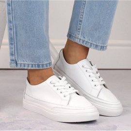 Deportivas mujer piel blanco Sergio Leone SP016 3