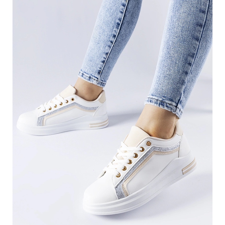 Zapatillas Mayfield blancas con plataforma blanco 1