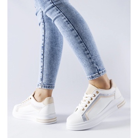 Zapatillas Mayfield blancas con plataforma blanco 2