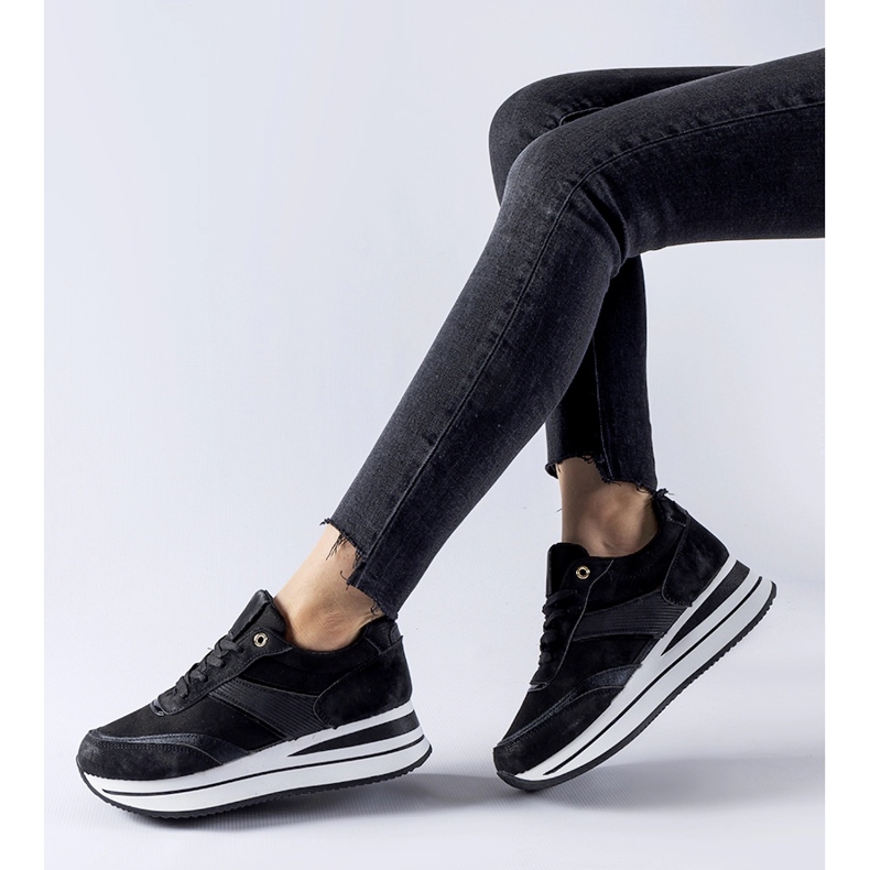 Zapatillas con plataforma Nutter en negro 1 Zapatillas con plataforma Nutter en negro 1