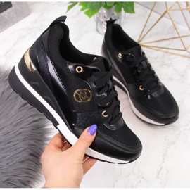 EVento W EVE274A zapatos cuña negro 1