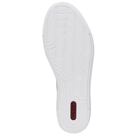 Zapatos cómodos de piel Rieker W RKR641 blanco 18