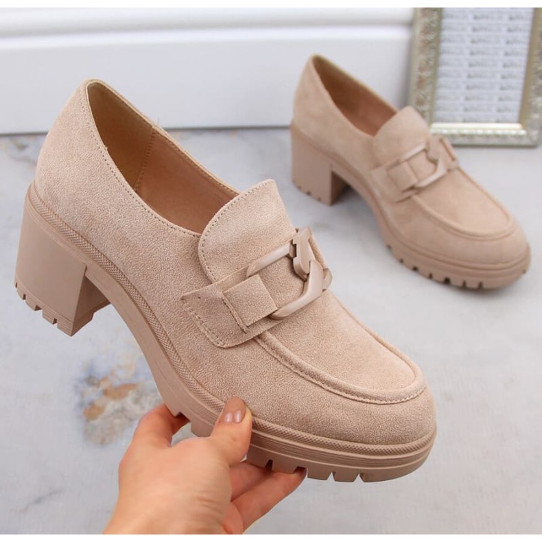 Vinceza W JAN177D Zapatos ante beige 1