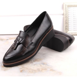 Vinceza W JAN263A Zapatos cuña negro 6