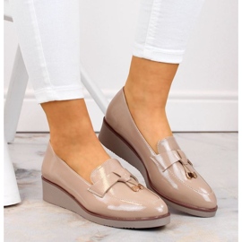 Vinceza W JAN263B Zapatos cuña beige 3