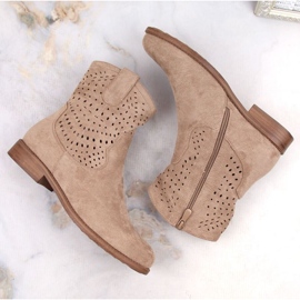 Botas de ante de S.Barski W OLI243, beige 6