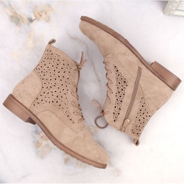 Botines S.Barski W OLI244 de ante beige 6