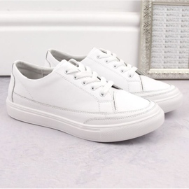 Zapatos Sergio Leone W SK430 de piel blanco 5
