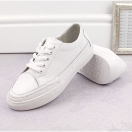Zapatos Sergio Leone W SK430 de piel blanco 6