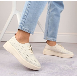 Zapatos Sergio Leone W SK431 piel calada beige 3