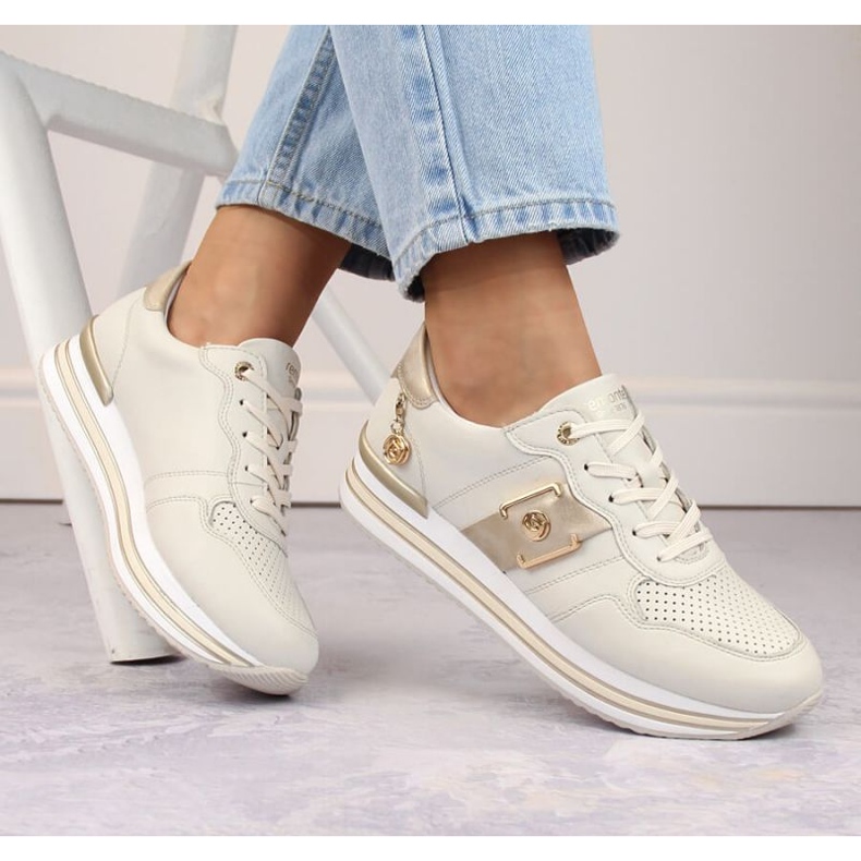 Rieker Zapatos Remonte W RKR643 piel beige 2