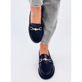Mocasines Gracess Black con osito negro 1