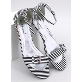 Sandalias Ditty Rayas Negras - 2ª calidad blanco 5