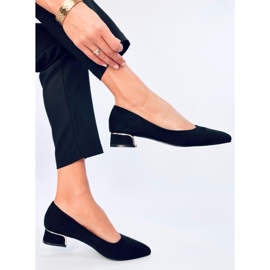 Zapatos de tacón bajo Marani negros 3