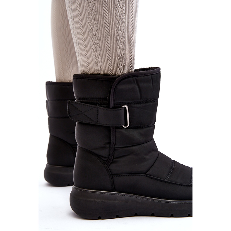 J. Star Botas de nieve con aislamiento de velcro para mujer Black Jawora negro 3 J. Star Botas de nieve con aislamiento de velcro para mujer Black Jawora negro 3