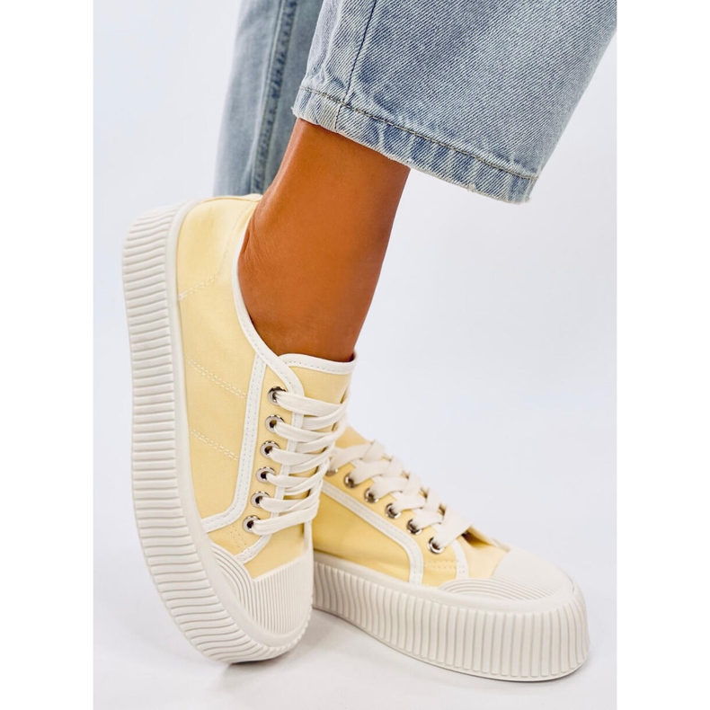 Deportivas de mujer con plataforma Dors Yellow amarillo 2 Deportivas de mujer con plataforma Dors Yellow amarillo 2