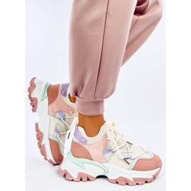 Zapatillas con cuña coloridas de Beals Pink rosado 3