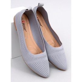 Bailarinas tejidas Kayla Grey gris 1