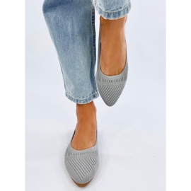 Bailarinas tejidas Kayla Grey gris 2