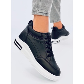Zapatillas Cheeve negras con cuña negro 4