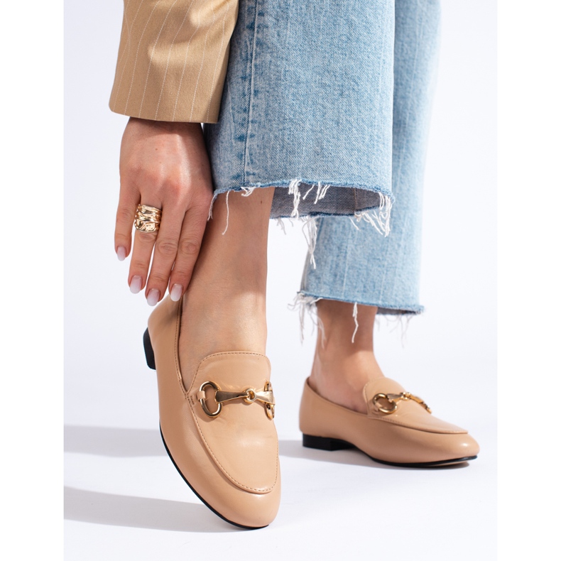 Mocasines Zapatos beige marrón 1