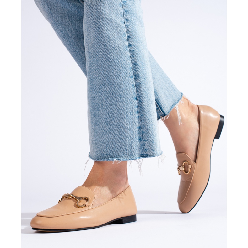 Mocasines Zapatos beige marrón 2