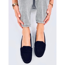 Anaya Mocasines de ante negro para mujer 5