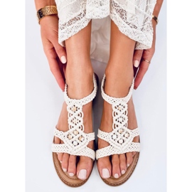 Ashes Sandalias boho tiras beige 4