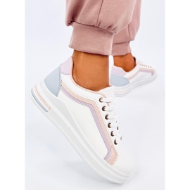 Zapatillas de mujer Ateer Rosa blanco 3