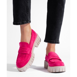 Zapatos mujer ante rosa rosado 2