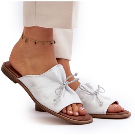 Zazoo 2659 Pantuflas Mujer Piel Plata 8