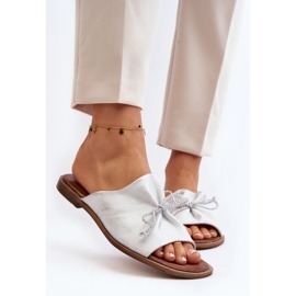 Zazoo 2659 Pantuflas Mujer Piel Plata 6