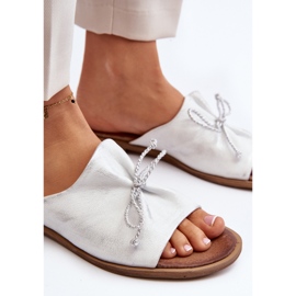 Zazoo 2659 Pantuflas Mujer Piel Plata 7