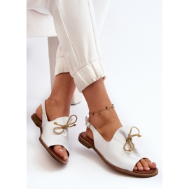 Zazoo 2898 Sandalias Planas Piel Blanco 8