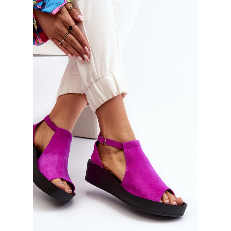 Zazoo 2914 Sandalias Mujer Ante Fucsia rosado 1 Zazoo 2914 Sandalias Mujer Ante Fucsia rosado 1