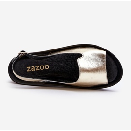Zazoo 2893 Sandalias Mujer Piel Suela Gruesa, Dorado 7