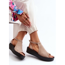 Zazoo 2914 Sandalias Mujer Ante Beige 7
