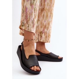 Zazoo 2893 Sandalias Mujer Piel Suela Gruesa, Negro 4