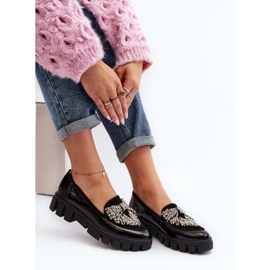 Mocasines mujer charol Laura Messi 2785 Negro 2