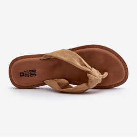 Chanclas de mujer Big Star LL274623 Beige 6