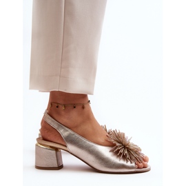 Sandalias Piel Con Adorno Laura Messi 2719 Dorado 1 Sandalias Piel Con Adorno Laura Messi 2719 Dorado 1