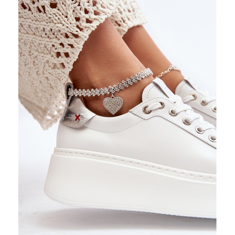Deportivas Mujer Piel con Pulsera CheBello 4406 Blanco 1 Deportivas Mujer Piel con Pulsera CheBello 4406 Blanco 1