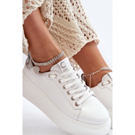 Deportivas Mujer Piel con Pulsera CheBello 4406 Blanco 2