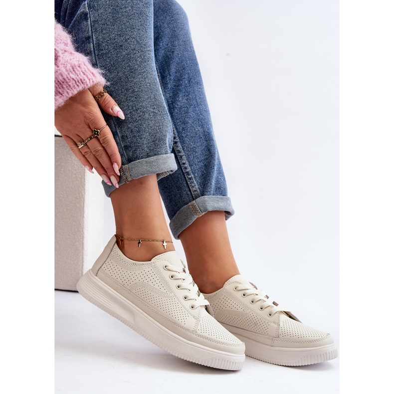 Sergio Leone Zapatillas Deportivas Mujer Piel Deportivas Blanco Failla 2